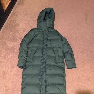 Women's Green Puffer Coat